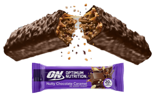 Optimum Nutrition bar exploding to life on the case studies page